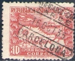 Stamps Spain -  ESPAÑA 1935 694 Sello Expedición al Amazonas 30c República Española usado Espana Spain Espagne