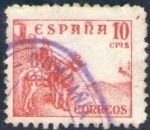 Stamps Spain -  ESPAÑA 1938 818 Sello Rodrigo Diaz de Vivar El Cid 10c usado Spain Espagne Spagna Spanje Spanien 