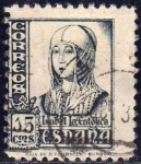 Stamps Spain -  ESPAÑA 1938 820 Sello Isabel la Catolica 15c Usado Yvert581 Espana Spain Espagne Spagna Spanje Spani