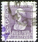 Stamps Spain -  ESPAÑA 1938 858 Sello º Isabel la Católica 40c