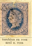 Stamps Spain -  Isabel II Ed 1864