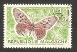 Stamps Africa - Madagascar -  malgache - mariposa acraea hova