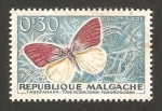 Sellos del Mundo : Africa : Madagascar : malgache - mariposa colotis zoe