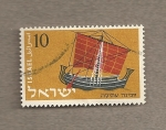 Sellos de Asia - Israel -  Barco a vela