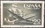 Stamps : Europe : Spain :  Superconstellation y nao 