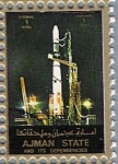 Stamps United Arab Emirates -  Cohete espacial