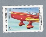 Stamps : Asia : Maldives :  50 th Anniversary of CH. Lindbergh