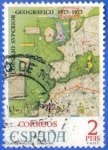 Sellos del Mundo : Europa : Espa�a : ESPANA 1974 (E2172) L aniversario del Consejo Superior Geografico - carta nautica s XIV 2p INTERCAMB