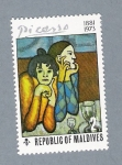 Sellos de Asia - Maldivas -  Picasso 1881-1973