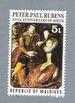 Stamps : Asia : Maldives :  Peter Paul Rubens 400th. Anniversary of Birth