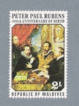 Stamps Maldives -  Peter Paul Rubens 400th. Anniversary of Birth