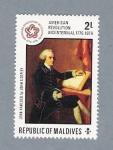 Stamps : Asia : Maldives :  American Revolution Bicentennial 1776-1976