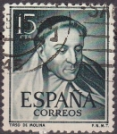 Stamps Spain -  España 1950 1073 Sello º Literatos Tirso de Molina Timbre Espagne Spain Spagna Espana Spanje Spanien