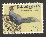 Stamps : Asia : Myanmar :  burma - fauna, faisán