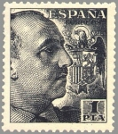 Sellos de Europa - Espa�a -  ESPAÑA 1949 1056 Sello Nuevo General Franco 1p Espana Spain Espagne Spagna Spanje Spanien