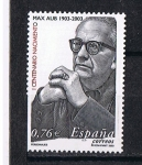 Stamps Spain -  Edifil  3992  Centenario del nacimiento de Max Aub ( 1903-1972 )  