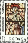 Stamps Spain -  ESPAÑA 1985 2817 Sello Nuevo Vidrieras Artísticas Enrique II Alcazar de Segovia Espana Spain Espagne
