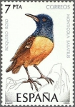Stamps Spain -  ESPAÑA 1985 2821 Sello Nuevo Aves Pajaros Roquero Rojo Espana Spain Espagne Spagna Spanje Spanien 