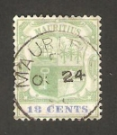 Stamps Mauritius -  escudo de armas
