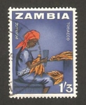 Stamps Africa - Zambia -  trabajando el tabaco