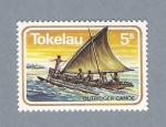Stamps New Zealand -  Outrigger Canoe