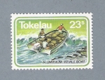 Stamps New Zealand -  Aluminium Whale Boat