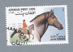 Stamps : Asia : Afghanistan :  Série Caballos