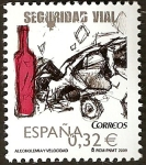 Stamps : Europe : Spain :  Alcoholemia y velocidad