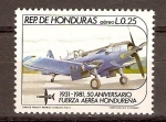 Sellos de America - Honduras -  CORSARIO   F4U-5