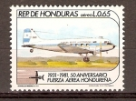 Sellos de America - Honduras -  DOUGLAS   C-47