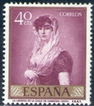 Stamps Spain -  ESPAÑA 1958 1211 Sello Nuevo Pintor Francisco de Goya y Lucientes La Librera de la Calle de Carretas
