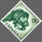 Stamps Spain -  ESPAÑA 1958 1229 Sello Nuevo Cent. Muerte Carlos I España V Alemania 1,80pts Espana Spain Espagne Sp