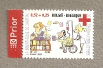 Stamps Belgium -  Biblioteca del hospital