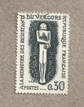 Stamps France -  A la memoria de los resistentes en Vercors