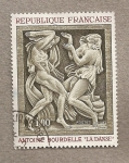 Stamps France -  La danza por Antoine Bourdelle