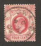 Stamps Hong Kong -  eduardo VII