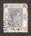 Sellos de Asia - Hong Kong -  george VI