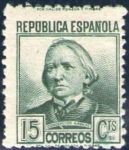 Stamps Europe - Spain -  ESPAÑA 1936 733 Sello Nuevo Concepción Arenal 15c c/charnela Republica Española Espana Spain Espagne