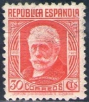 Stamps Spain -  ESPAÑA 1936 734 Sello Nuevo Pablo Iglesias 30c Republica Española Espana Spain Espagne Spagna Spanje