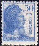 Stamps Spain -  ESPAÑA 1938 753 Sello * Alegoría de la República 50c