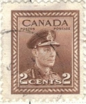 Stamps Canada -  CANADA 1943 Rey Jorge VI 2c