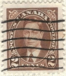 Stamps Canada -  CANADA 1937 Rey Jorge VI 2c 2