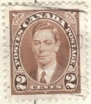 Stamps Canada -  CANADA 1937 Rey Jorge VI 2c