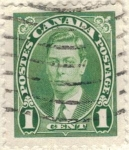 Stamps Canada -  CANADA 1937 Rey Jorge VI 1c