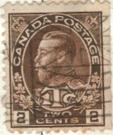 Stamps Canada -  CANADA 1911-25 Rey Jorge V 2c 4