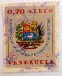 Stamps : America : Venezuela :  Centenario de la Bandera y Escudo 