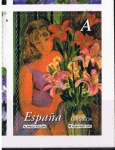 Stamps Spain -  Edifil  4010  La mujer y las flores.  