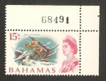 Sellos del Mundo : America : Bahamas : Elizabeth II, jardín marino