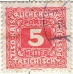 Stamps Austria -  AUSTRIA 1926 (47B) Neue Zeichnung 5h