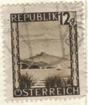 Sellos del Mundo : Europa : Austria : AUSTRIA 1945-47 (M747) Paisajes - Schafberg Alta Austria 12g